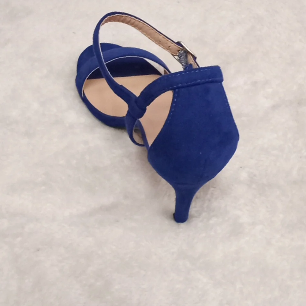 blue high heel shoe - Picture 5 of 5